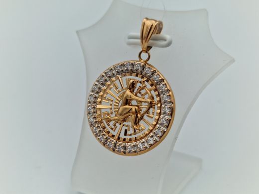Zelta kulons ar cirkoniju, 2.03 g