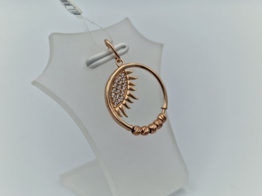 Zelta kulons ar cirkoniju, 1.15 g