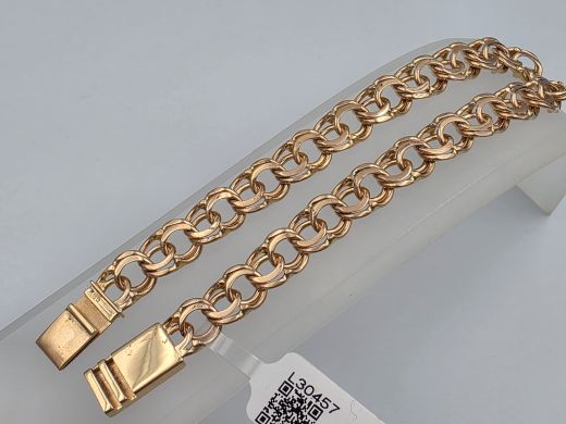 Zelta rokassprādze, 18.48 g, izm. 22 cm