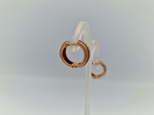 Золотые серьги с бриллиантом, 8.29 г