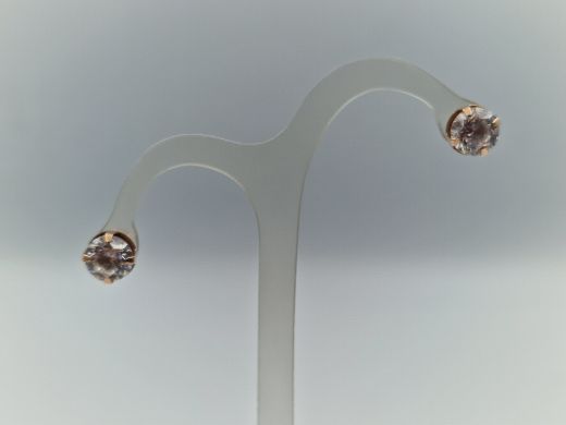 Zelta auskari ar cirkoniju, 1.14 g