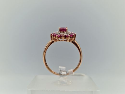 Zelta gredzens ar briljantu, 2.43 g, izm. 16.5