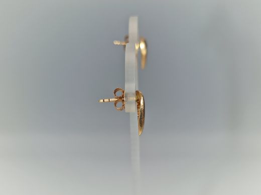 Zelta auskari ar cirkoniju, 1.77 g