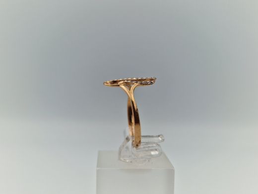 Zelta gredzens ar cirkoniju, 1.42 g, izm. 17