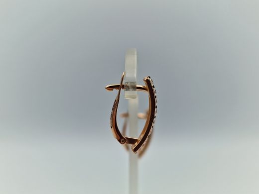 Zelta auskari ar cirkoniju, 2.42 g