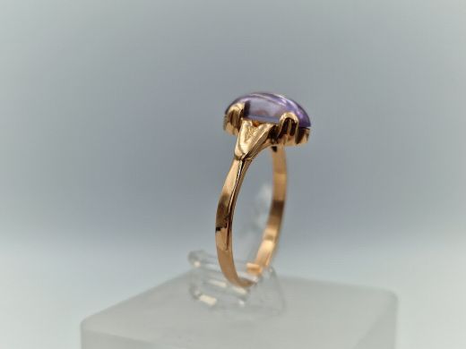 Zelta gredzens ar cirkoniju, 2.15 g, izm. 17