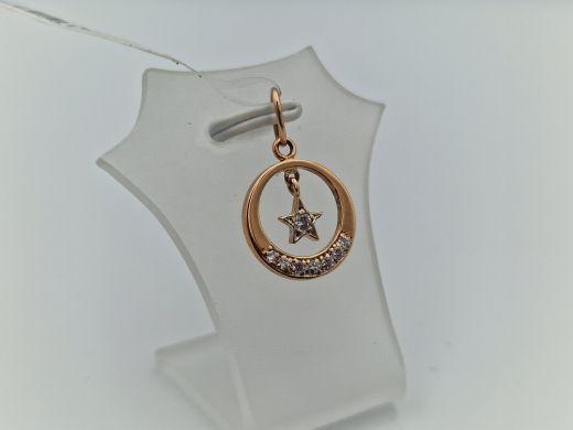 Zelta kulons ar cirkoniju, 1.44 g