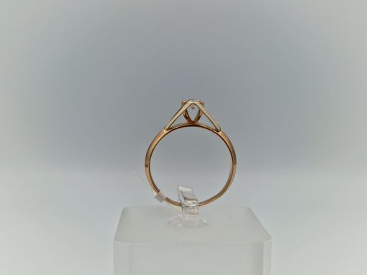 Zelta gredzens ar briljantu, 1.94 g, izm. 17.5