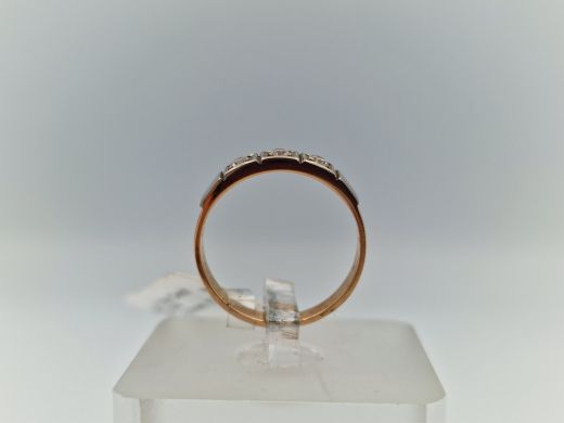 Zelta gredzens ar cirkoniju, 2.41 g, izm. 16.3