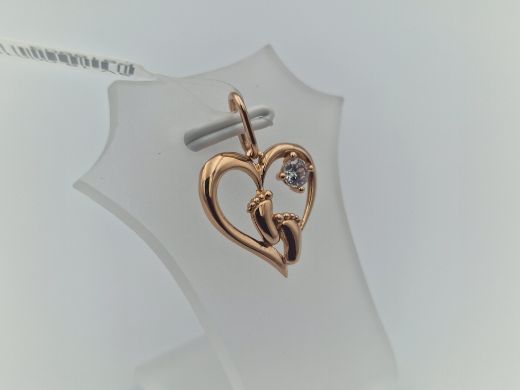 Zelta kulons ar cirkoniju, 1.2 g