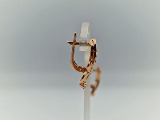 Zelta auskari ar cirkoniju, 3.45 g