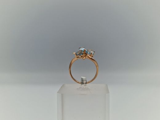 Zelta gredzens ar topāzu, 2.56 g, izm. 16.5