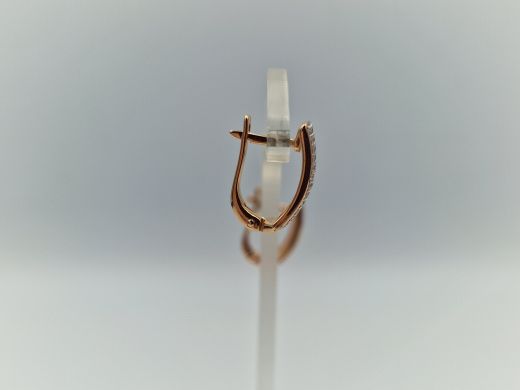 Zelta auskari ar cirkoniju, 2.8 g