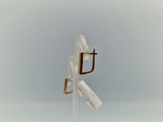 Золотые серьги с бриллиантом, 2.62 г