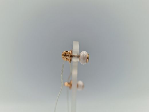 Zelta auskari ar briljantu, 2.44 g