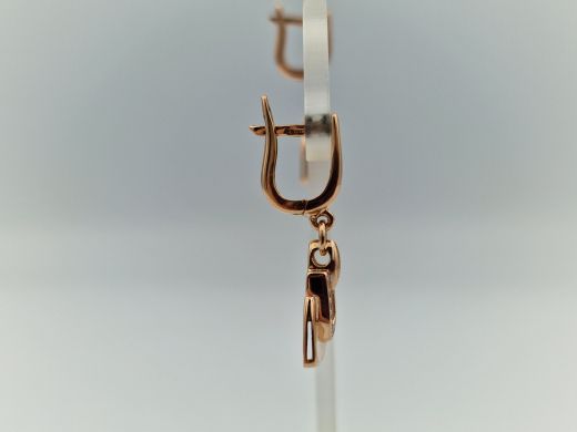 Zelta auskari ar cirkoniju, 3.84 g