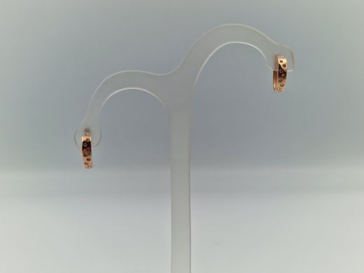 Zelta auskari ar cirkoniju, 1.5 g