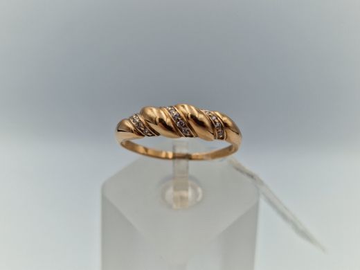 Zelta gredzens ar cirkoniju, 2.18 g, izm. 20