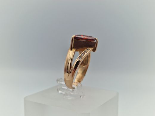 Zelta gredzens ar cirkoniju, 3.49 g, izm. 16