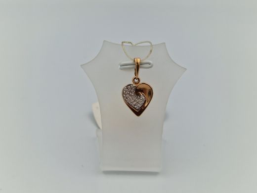 Zelta kulons ar cirkoniju, 1.06 g