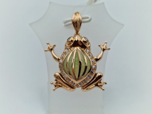 Zelta kulons ar cirkoniju, 7.06 g