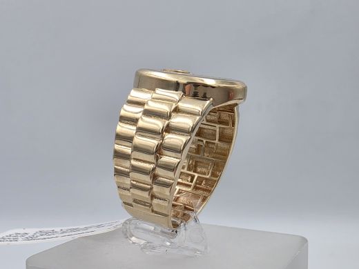 Золотое кольцо с цирконом, 5.36 г, разм. 18.5