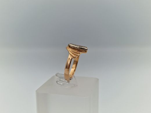 Zelta gredzens ar cirkoniju, 2.98 g, izm. 16.5