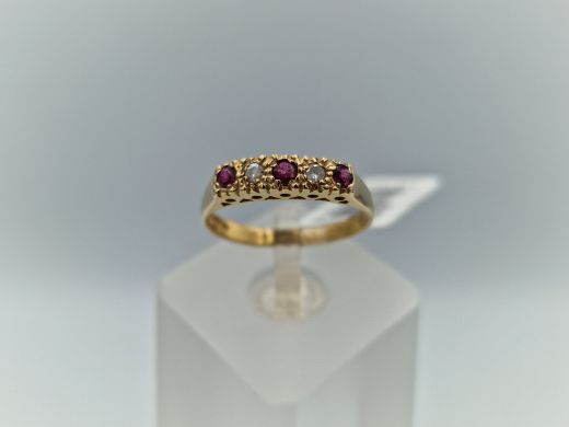 Zelta gredzens ar cirkoniju, 1.86 g, izm. 17.2