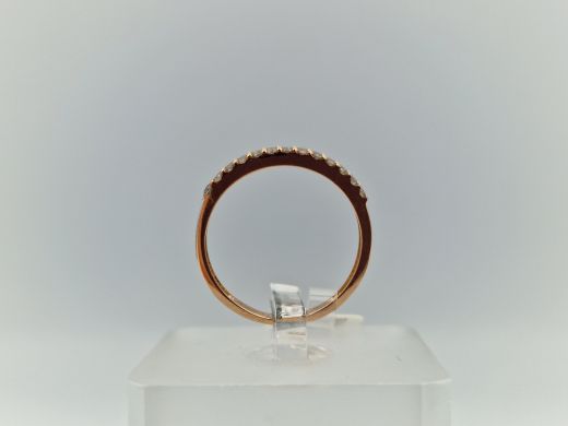 Zelta gredzens ar cirkoniju, 1.68 g, izm. 16.5