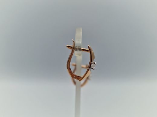 Zelta auskari ar cirkoniju, 1.84 g