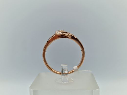 Zelta gredzens ar safīriem, 2.35 g, izm. 18