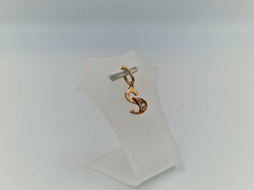 Золотой кулон с цирконом, 0.59 г