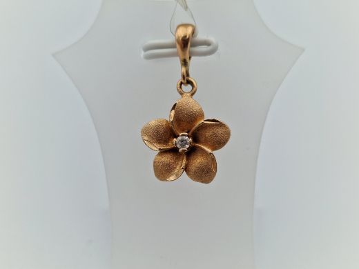 Zelta kulons ar cirkoniju, 1.48 g