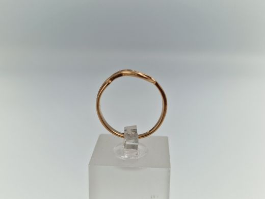 Zelta gredzens ar cirkoniju, 1.47 g, izm. 15.5