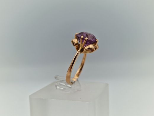 Zelta gredzens ar cirkoniju, 3.6 g, izm. 16