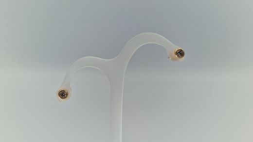 Zelta auskari ar cirkoniju, 1.28 g