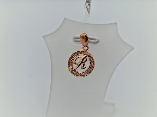 Zelta kulons ar cirkoniju, 0.87 g