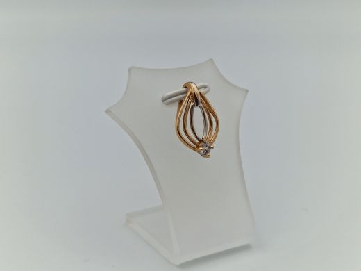 Zelta kulons ar cirkoniju, 1.14 g