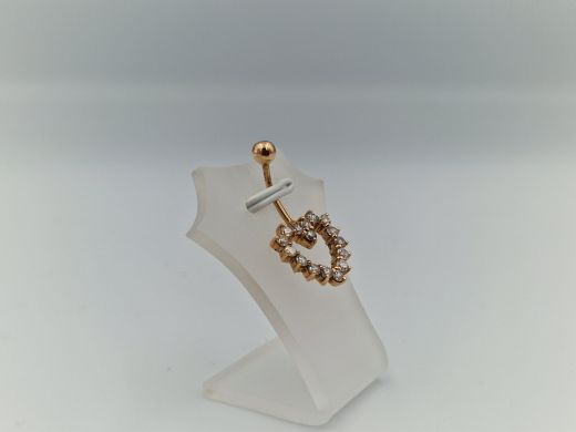 Zelta kulons ar cirkoniju, 2.44 g