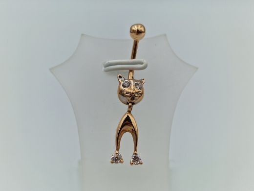 Золотой кулон с цирконом, 1.95 г