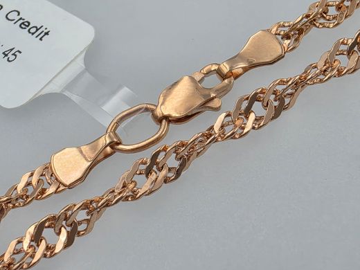 Gold chain, 3.09 g, size 45 cm