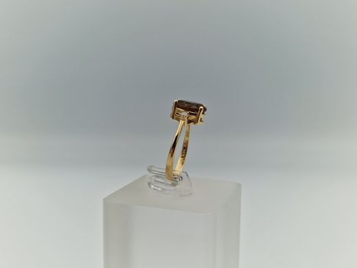 Zelta gredzens ar cirkoniju, 2.11 g, izm. 16