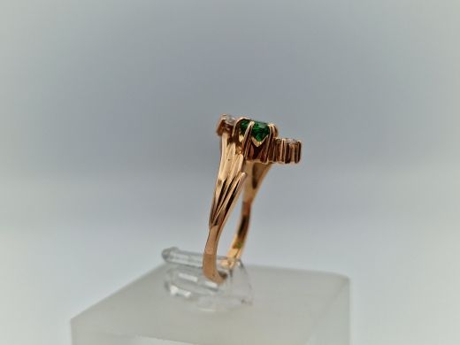 Zelta gredzens ar cirkoniju, 2.55 g, izm. 16