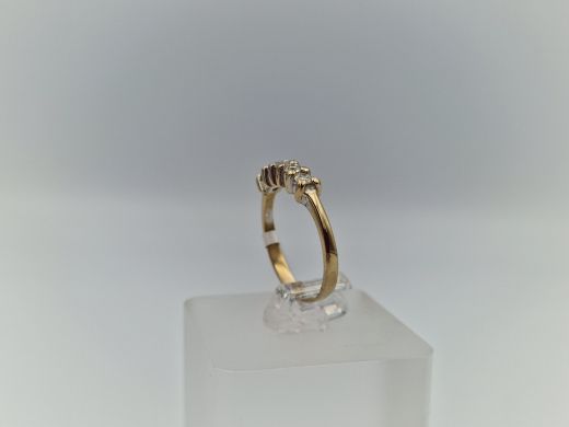 Zelta gredzens ar briljantu, 2.34 g, izm. 16.5