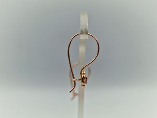 Zelta auskari ar cirkoniju, 1.12 g