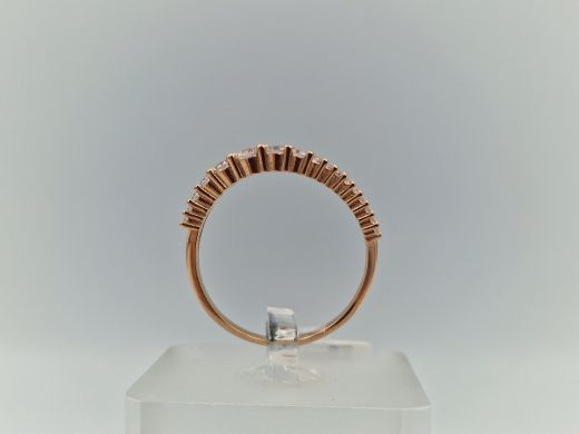 Zelta gredzens ar cirkoniju, 2.44 g, izm. 19