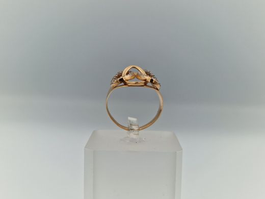 Zelta gredzens ar cirkoniju, 3.4 g