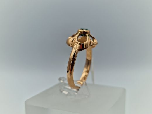 Zelta gredzens ar cirkoniju, 2.62 g, izm. 17.2