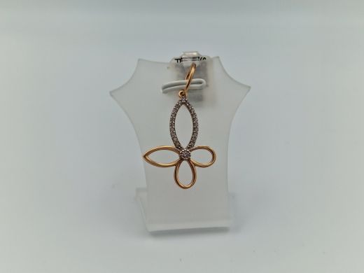 Zelta kulons ar cirkoniju, 1.49 g