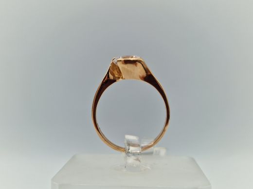 Zelta gredzens ar cirkoniju, 2.33 g, izm. 16.5